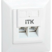 Розетка ПК 2-м СП RJ45 кат.6 FTP ITK CS2-1C06F-2-1