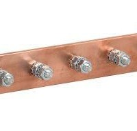 Шина заземления 483х25×3мм медь ШМТ М1 12 точек подключ. М6 ITK ER-12-325-M1