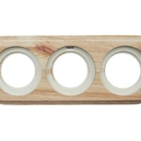 Рамка 3-м ретро пластик карельская сосна Bironi BF1-630-13/PL