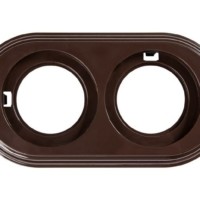 Рамка 2-м Лизетта ретро ABS-пластик корич. Bironi BF1-620-22