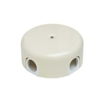 Коробка КМЭР d78мм ЛИЗЕТТА в компл. 4 кабельных ввода ABS-пластик сл. кость Bironi B1-521-211-K