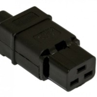 Разъем CON-IEC320C19 прямой IEC 60320 C19 220В 16А на кабель контакты на винтах (плоск. контакты внутри разъема) Hyperline 54434