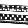 Патч-панель модульная 19дюйм PPBL3-19-24S-RM 24 порта Flat Type 1U для модулей Keystone Jack с задн. каб. организ. (без модулей) Hyperline 34542