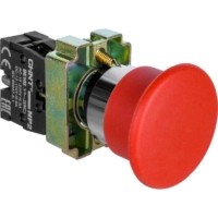 Кнопка управления “Грибок” d40мм (2) с самовозвратом NP2-BC42 без подсветки красн. 1НЗ IP40 CHINT 574846