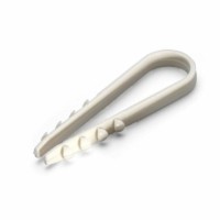 Дюбель-хомут 19×25мм нейлон белый 100 шт/уп Fortisflex 57551