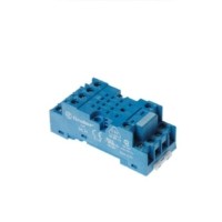 Розетка с винтовыми клеммами под шайбу для реле 55.32; 55.34 таймера 85.02; 85.04; модули 99.01; в компл. метал. клипса 094.71 син. FINDER 94749SMA