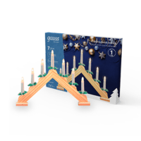 Светильник светодиодный Holiday Новогодняя горка 7х0.1Вт тепл. бел. 7 свечей дерево элементы питания в компл. Gauss HL020