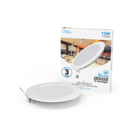 Светильник светодиодный Slim ДВО 15Вт 6500К IP20 1250лм 180-265В d155мм 170х22мм кругл. встраив. монтажный Gauss 939111315