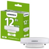 Лампа СДЛ T80 12Вт таблетка 4000К GX53 230В IEK Generica LL-T80-12-230-40-GX53-G