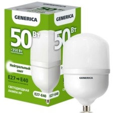 Лампа СДЛ HP 50Вт 4000К E27-E40 230В IEK Generica LL-HP-50-230-40-E27-E40-G