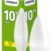 Лампа СДЛ C35 10Вт свеча 3000К E14 230В IEK Generica LL-C35-10-230-30-E14-G