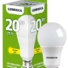 Лампа СДЛ A60 20Вт грушевидная 3000К E27 230В IEK Generica LL-A60-20-230-30-E27-G