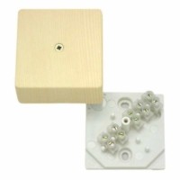 Коробка КМЭР ОП 60х60х30мм с клемм. сосна HEGEL КРК2701 0201-И