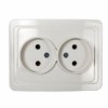 Розетка 2-м СП Classico 2102 16А IP20 бел. In Home 4680005959914