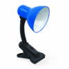 Светильник настольный под лампу СНП 01С на прищепке 40Вт E27 230В син. (мягкая упак.) In Home 4690612012438