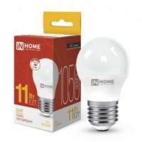 Лампа СДЛ LED-ШАР-VC 11Вт шар 230В E27 3000К 1050Лм In Home 4690612020600