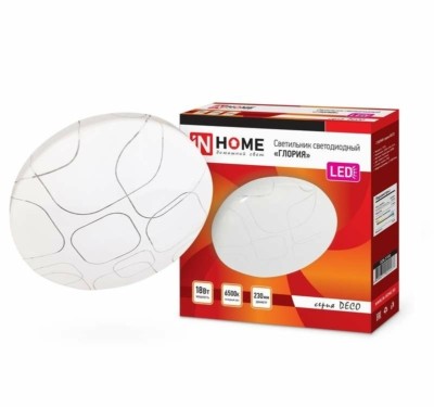 Светильник светодиодный DECO 18Вт 230В 6500К 1170лм 230мм ГЛОРИЯ In Home 4690612022277
