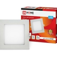 Панель светодиодная 12Вт 230В 4000К 840лм 171х171х23мм IP40 квадратная белая In Home SLP-eco