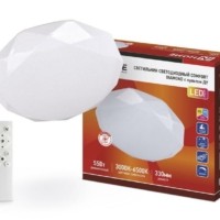 Светильник светодиодный COMFORT DIAMOND 55Вт 230В 3000-6500К 4400лм 330х80мм с пультом ДУ In Home 4690612035048