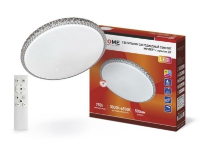 Светильник светодиодный COMFORT MYSTERY 75Вт 230В 3000-6500К 6000лм 500х65мм с пультом ДУ In Home 4690612034829