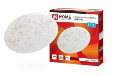 Светильник светодиодный DECO БАМБУК 36Вт 230В 4000К 2340лм 350мм In Home 4690612025049