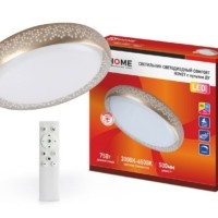 Светильник светодиодный COMFORT HONEY 75Вт 230В 3000-6500К 6000лм 500х120мм с пультом ДУ In Home 4690612034843