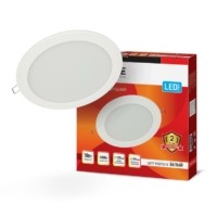 Панель светодиодная 18Вт 4000К IP40 230В 1080лм 225мм круглая белая In Home RLP-eco