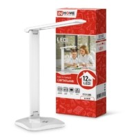 Светильник настольный светодиодный ССО 08Б 12Вт 3000-6500К 600лм сенсор-диммер с адаптером бел. In Home 4690612036557