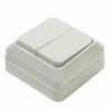 Выключатель 2кл. ОП Bolleto 10А IP20 бел. In Home