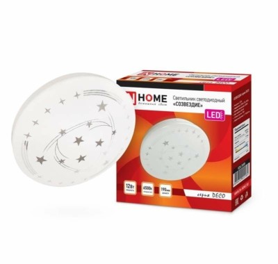 Светильник светодиодный DECO 12Вт 230В 6500К 780лм 190мм СОЗВЕЗДИЕ In Home 4690612022185