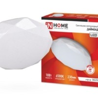 Светильник светодиодный DECO ДАЙМОНД 18Вт 230В 6500К 1170лм 230мм In Home 4690612033655