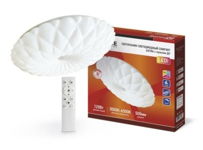 Светильник светодиодный COMFORT ASTRA 120Вт 230В 3000-6500К 9600лм 500х100мм с пультом ДУ In Home 4690612035024