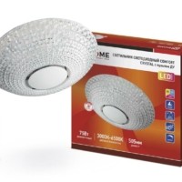 Светильник светодиодный COMFORT CRYSTAL 75Вт 230В 3000-6500К 6000лм 505х100мм с пультом ДУ In Home 4690612034782