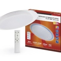 Светильник светодиодный COMFORT GALAXY-RGB 80Вт 230В 3000-6500К 6000лм 600х85мм с пультом ДУ In Home 4690612035178