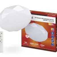 Светильник светодиодный COMFORT DIAMOND 75Вт 230В 3000-6500К 6000лм 480х80мм с пультом ДУ In Home 4690612034799