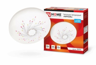 Светильник светодиодный DECO КАРУСЕЛЬ 24Вт 230В 4000К 1560лм 300мм In Home 4690612021874