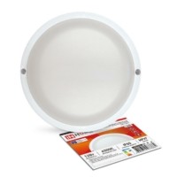 Светильник светодиодный герметичный СПП-А-КРУГ 12Вт 230В 6500К 960лм с оптико-акустическим датчиком IP65 In Home 4690612033884