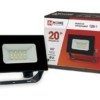 Прожектор светодиодный СДО-7 20Вт 230В 6500К IP65 черн. In Home 4690612034614