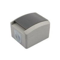 Розетка 1-м ОП INDUSTRIAL с/з IP54 сер. Kranz KR-78-0611