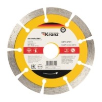 Диск алмазный отрезной сегментный 125×22.2мм Kranz KR-90-0101