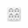 Розетка 4-м ОП 16А IP20 с/з бел. квадрат IONICH 1449