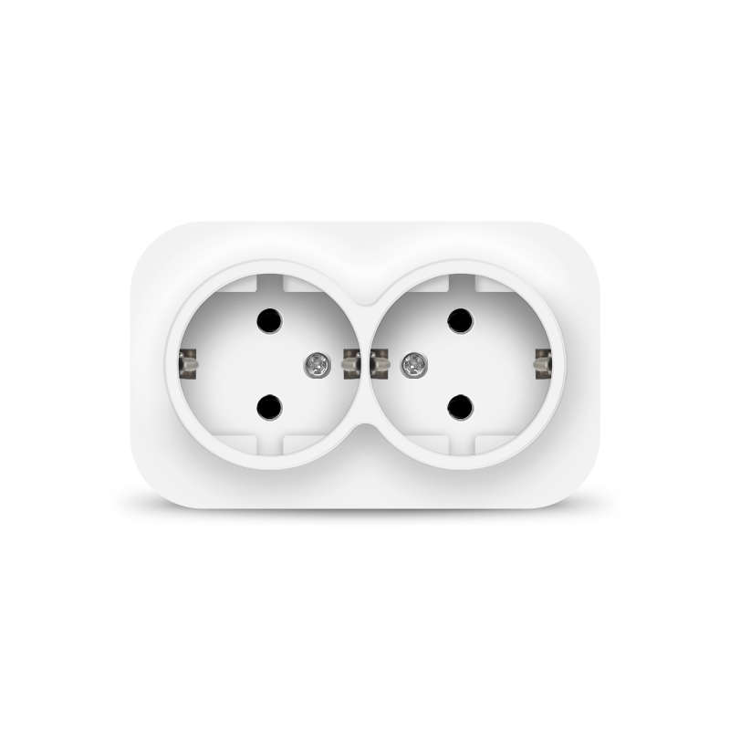 Розетка 2-м ОП 16А IP20 с/з бел. IONICH 1419