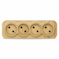 Розетка 4-м ОП 10А IP20 сосна IONICH 1456