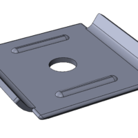 Аксессуар лотка проволочного; крепеж площадка подвеса на шпильку  ПАМП.0.0.0.0.1
