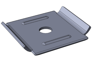 Аксессуар лотка проволочного; крепеж площадка подвеса на шпильку  ПАМП.0.0.0.0.2