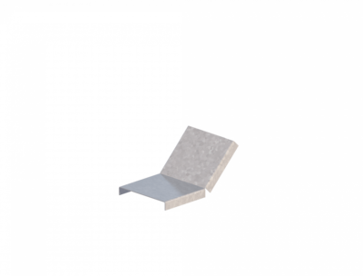 Крышка лотка углового вертикального вверх ЛМсК-45В 100-1,0ц УТ2,5