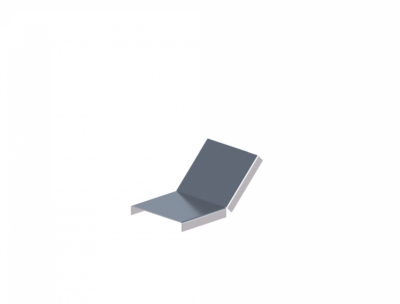 Крышка лотка углового вертикального вверх ЛМсК-45В 100-1,5ц УТ1,5