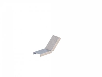 Крышка лотка углового вертикального вверх ЛМсК-45В 50-1,0ц УТ2,5