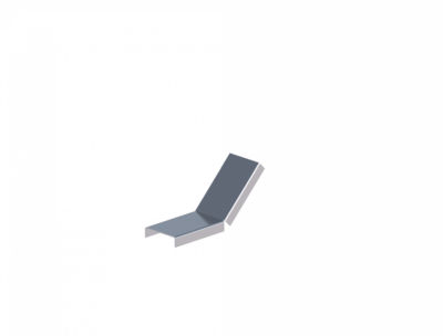 Крышка лотка углового вертикального вверх ЛМсК-45В 50-1,5ц УТ1,5