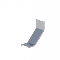 Крышка лотка углового вертикального вверх ЛМсК-90В 100-1,2ц УТ1,5